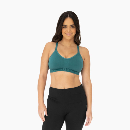 Kindred Bravely Sublime Hands-Free Pumping & Nursing Sports Bra - Teal, Small