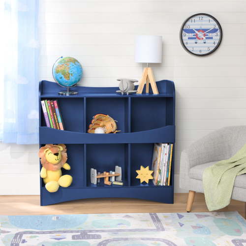 BYO Kids Toy Storage & Bookcase, Navy Blue