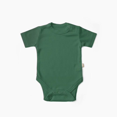 Goumi Kids x Babylist Solid Short-Sleeve Bodysuit - Jungle, 3-6 M