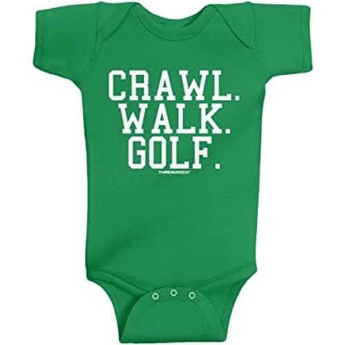 Threadrock Unisex Baby Crawl Walk Lift Fish Golf Soccer Hockey Infant Bodysuit
