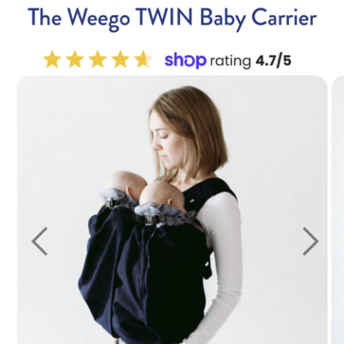 The Weego TWIN Baby Carrier