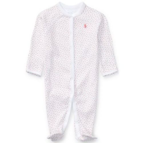 Ralph Lauren Baby Girls Floral Cotton Coverall