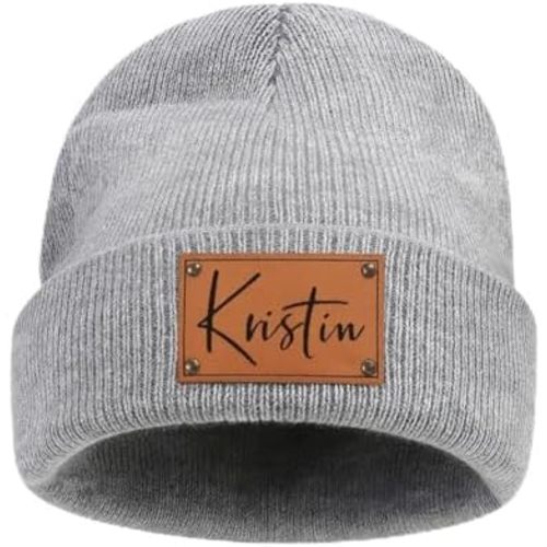 Custom Toddler Baby Beanies with Name, Personalized Baby Newborn Beanie for Toddler Hat Baby Girl Boys Kids Hat