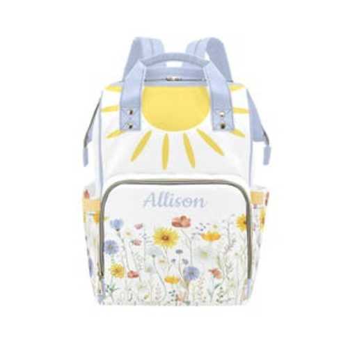 Wildflowers and Sunshine Diaper Backpack