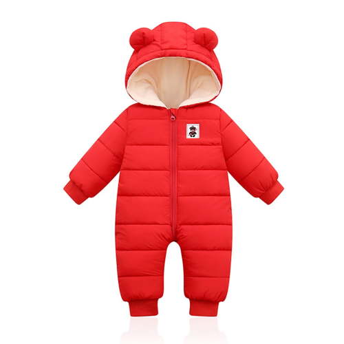 Lovebay Infant Baby Winter Down Snowsuit Newborn Hooded Romper Padded Bodysuit with Warm Fleece Lining