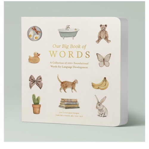 Our Big Book of First Words: A Collection of 100+ Foundational Words for Language Development (Our Little Adventures Series)