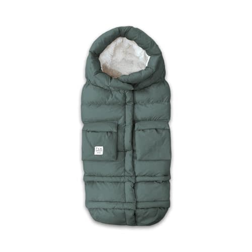 7AM Enfant Stroller Blanket 212 - Adjustable Baby Car Seat Zipped Blanket for Babies Winter, Unisex Multi Purpose Fleece Lined Warm Hooded Toddler Footmuff Water Repellent | (6M - 4T)