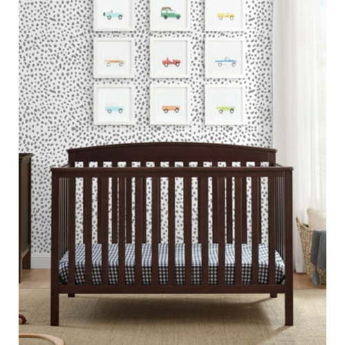 Delta Children Hanover 6-in-1 Convertible Baby Crib, Walnut Espresso