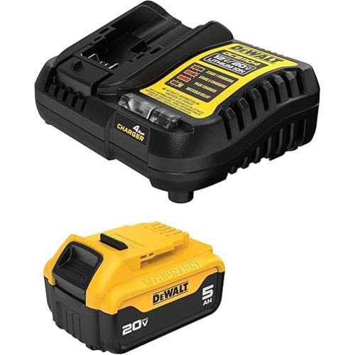DEWALT 20V MAX 5 Ah Lithium-Ion Battery and Charger Starter Kit (DCB205C)