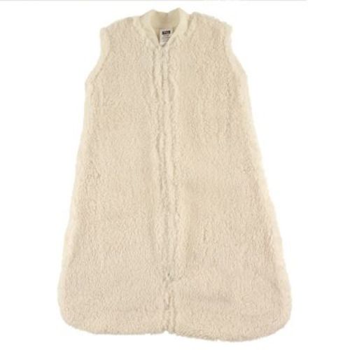 Hudson Baby Infant Plush Sleeping Bag, Sack, Blanket, Cream Faux Shearling, 6-12 Months