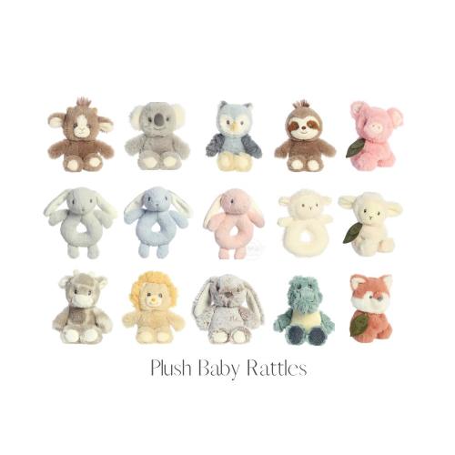 Matching Animal Rattle, Plush Baby Toys Rattles, Baby Shower Gift