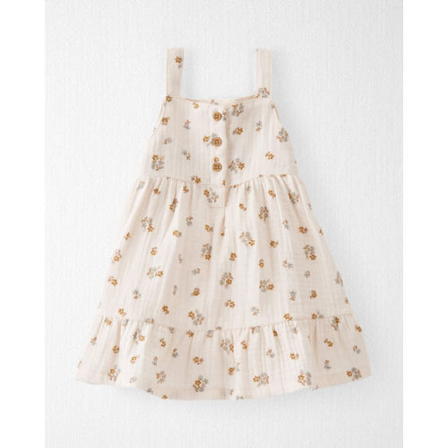 Baby Organic Cotton Floral Print Gauze Dress - Little Planet | Carter's
