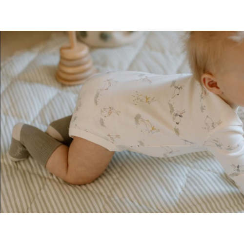 Lap Shoulder One-Piece bunny print