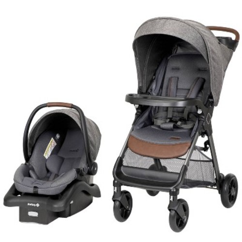 Safety 1st Smooth Ride DLX Travel System, Color: Smoked Pecan