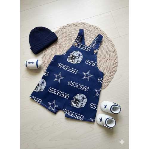 Dallas Cowboys Baby Romper: Unisex Football Outfit, Overalls for Boys and Girls