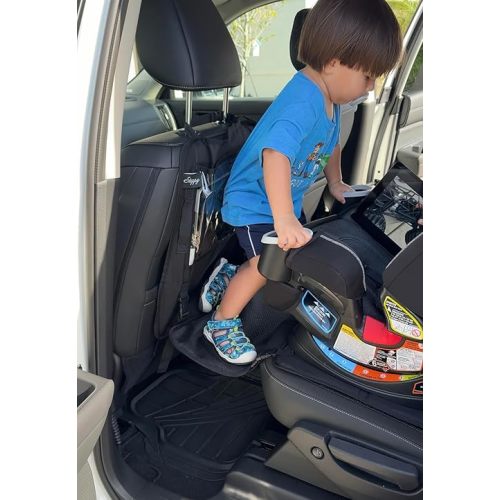Steppy, Car Seat Step (Holds up to 60 lbs), Ages 2-12, Footrest, Seat Protector Mat, Tablet Holder