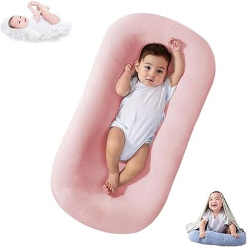 Baby Lounger for Newborn 0-24 Months, Bionic Design Baby Nest Sleeper, Soft Organic Breathable Lounger Pillow for Newborn Infants