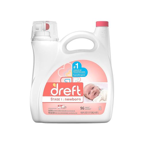 Dreft Stage 1: Newborn Liquid Laundry Detergent (HE), 150 oz, 96 loads