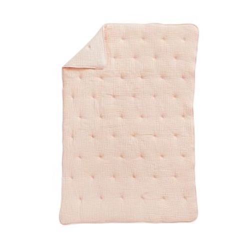 Cuddle Me Muslin Baby/Toddler Quilt, Blush, 36&quot;W x 50&quot;L