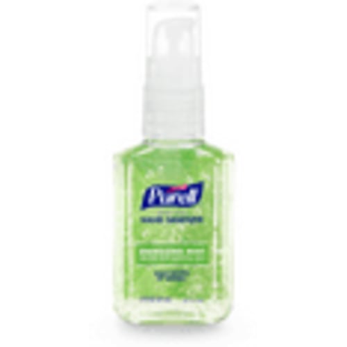 Purell Advanced Hand Sanitizer Energizing Mint, Infused with Essential Oils, 2 oz Pump Bottle (Adult)