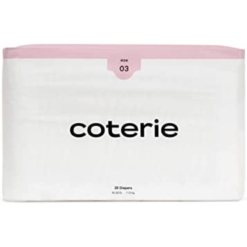 Coterie Size 3 Diapers, 28 CT (all sizes needed)