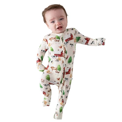 Posh Peanut Convertible Baby Sleepers - Boys Footless Baby Pajamas with 2 Way Zipper for Easy Diaper Changes