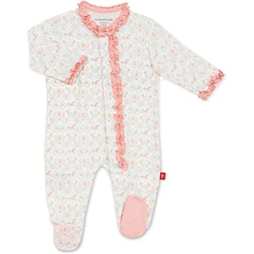 Magnetic Me Footie Pajamas Soft Modal Baby Sleepwear with Quick Magnetic Fastener | Boys and Girls Sleeper Preemie-24 Months