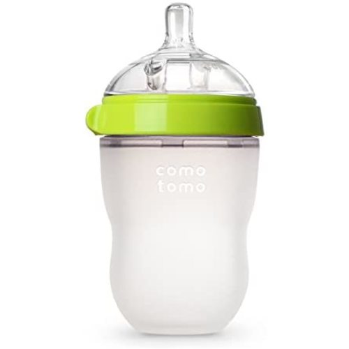 Comotomo Baby Bottle, Green, 8 oz