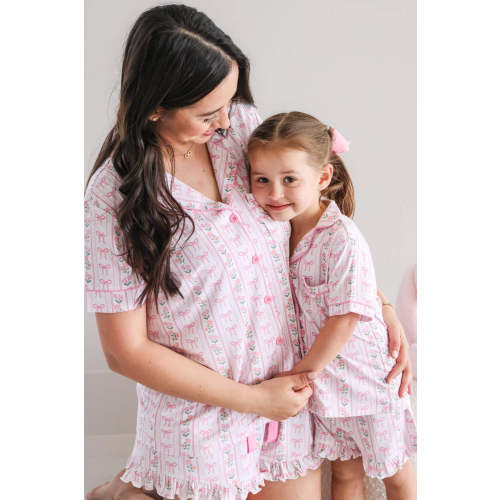 Women's Two Piece Short Lounge Set | Coquette Garden