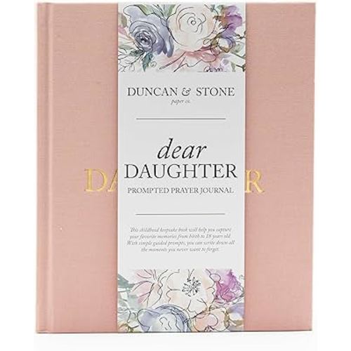 Mother Daughter Journal – Durable Dear Daughter Journal Keepsake – Linen Baby Memory Book - Unique Gifts for Daughter (Pink, 230 Pages)