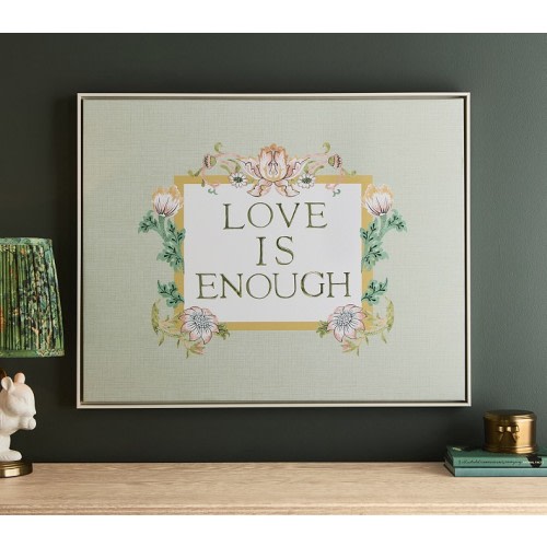 Morris & Co. Love Is Enough Framed Art (30" x 24")