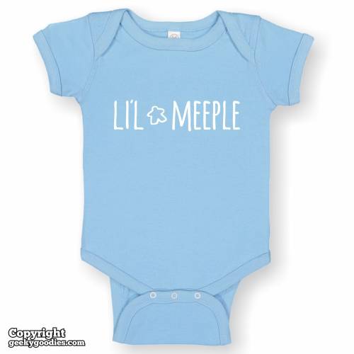 Li'l Meeple Baby Onesie / Infant Bodysuit / funny baby onesie gift for new parents, board game geeks new parent infant gifts | Geeky Goodies