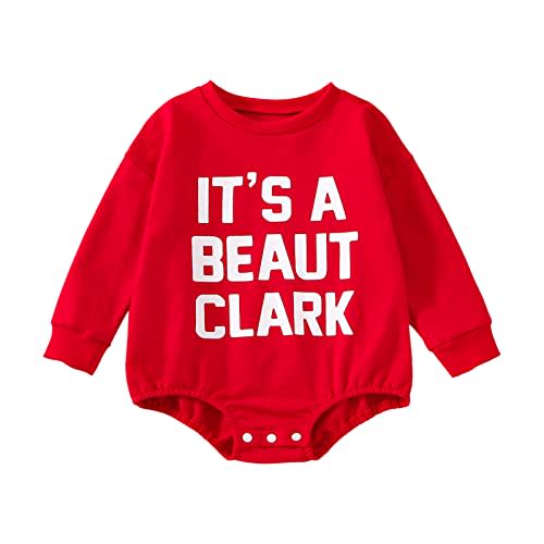 FYBITBO My First Christmas Baby Girl Boy Outfit Sweatshirt Romper Sweater Onesie Long Sleeve Bodysuit Fall Clothes