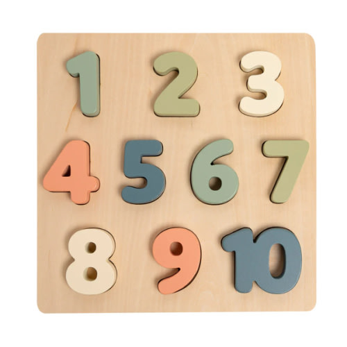 Pearhead wooden numbers puzzle