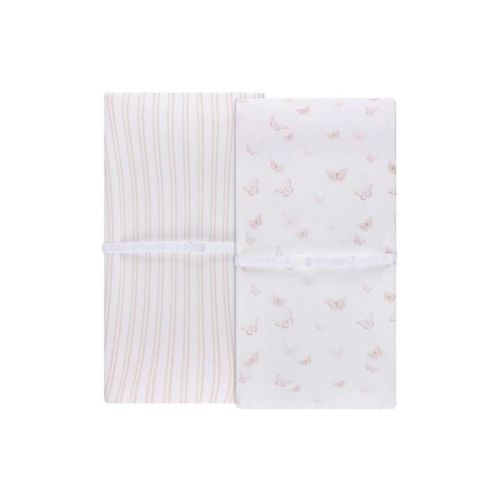 Ely's & Co. Baby Changing Pad Cover - Cradle Sheet 100% Combed Jersey Cotton Pink for Baby Girl