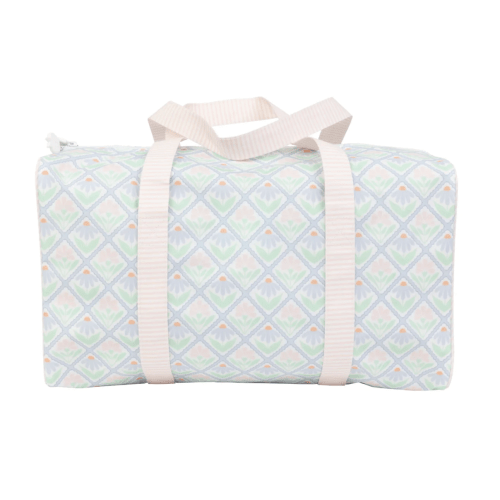 Apple Of My Isla, Pastel Floral Duffle Bag