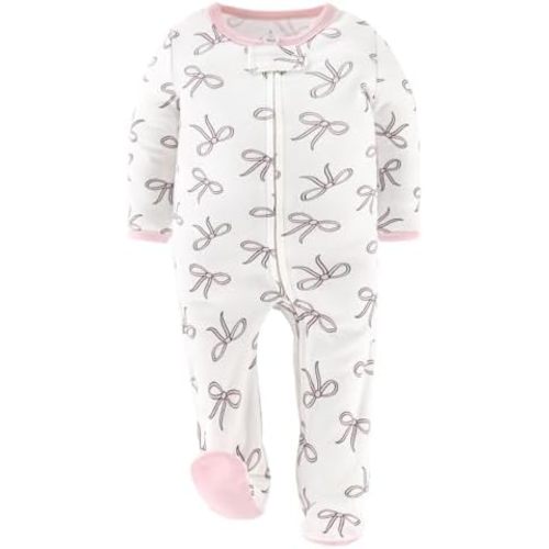 The Peanutshell Baby Girl Sleepers, Sleep and Play Footed Baby Pajamas for Girls, Baby Pjs, Newborn, 0-3, 3-6, 6-9 Months