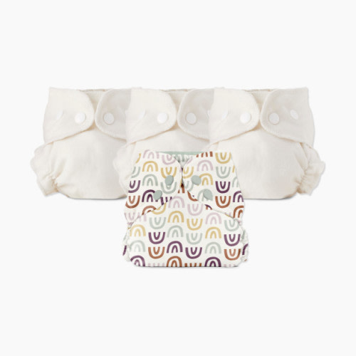 Esembly Blowout Proof Cloth Diaper Bundle - Rainbow, Size 1 (7-17lbs)