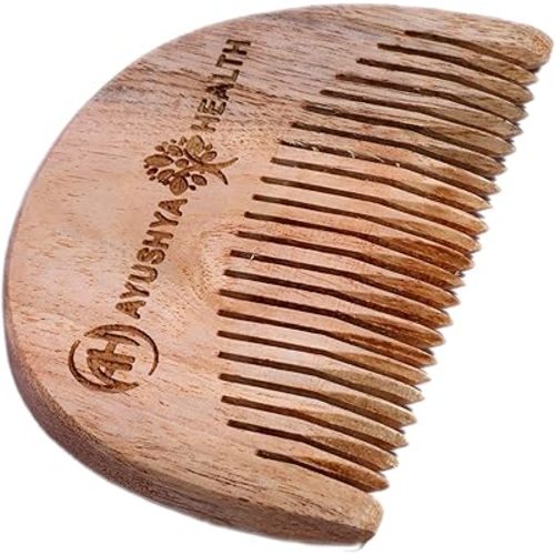 Handmade 100% Natural Neem Wood Labor and Delivery Comb for Women - Birthing Essentials for Pain Relief (Pack of 1)