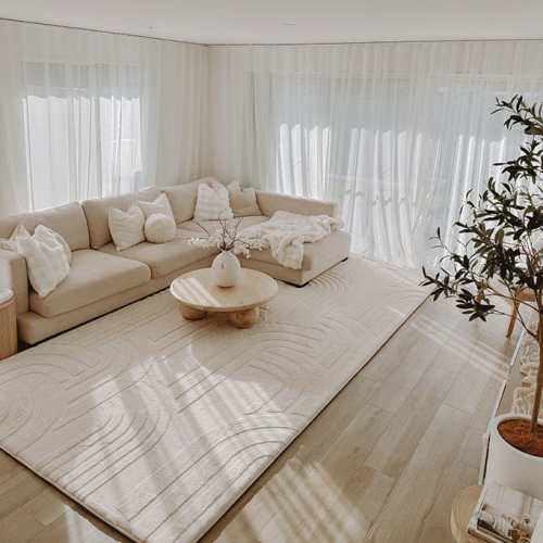Mellow Mat Cloud Haven 3D - Medium size in Vanilla Cream (Soft Touch Sensory Tatami Rug)