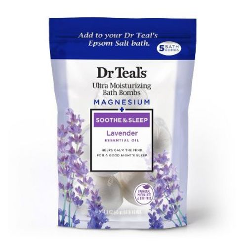 Dr Teal's Soothing Lavender Ultra Moisturizing Bath Bomb - 5ct