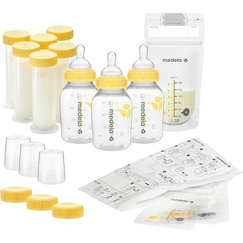 Medela Store and Feed Set | Breast Milk Storage Bottles, Nipples, Breast Milk Storage Bags | BPA-free