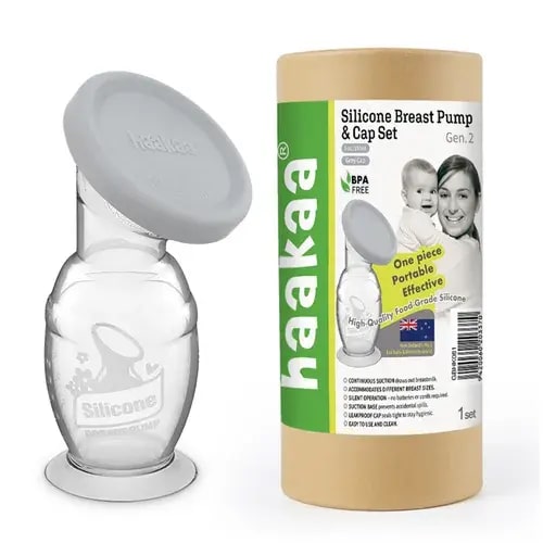 Haakaa Silicone Breast Pump & Cap 150ml | Baby Bunting AU