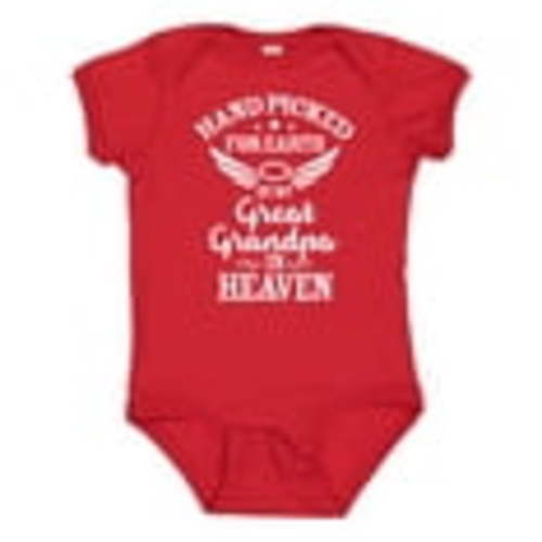 Inktastic Handpicked for Earth by My Great Grandpa in Heaven Boys or Girls Baby Bodysuit