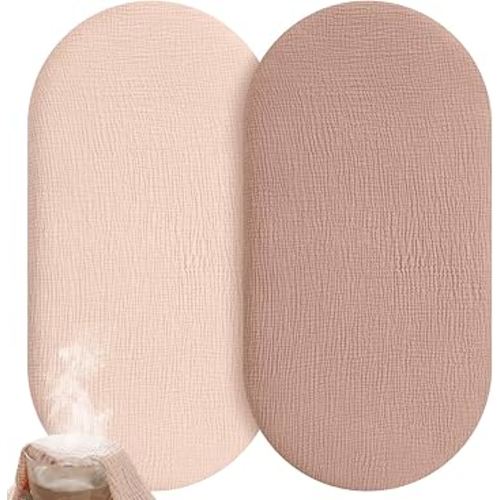 Amazon.com : Unnivoll Muslin Bassinet Sheets Boy Girl, 100% Cotton Fitted Bassinet Sheet Set 2 Pack Bassinet Mattress Sheets Universal Fit for Rectangle, Round, Oval, Hourglass Mattress, Soft Breathable : Baby