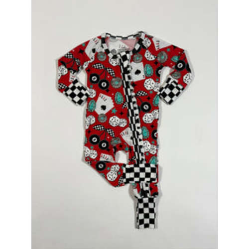 Wild Card Ruffled Bamboo Sleeper READ DESCRIPTION – Bella-Breez Boutique