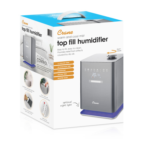 Warm & Cool Mist Top Fill Humidifier | Crane USA - Crane USA