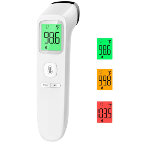 No-Touch Thermometer for Adults and Kids, Accurate Digital Baby Thermometer, FSA HSA Eligible, Fever Alarm & Silent Mode, 2 in 1 Forehead & Object Mode
