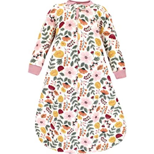 Hudson Baby Unisex Baby Premium Quilted Long Sleeve Sleeping Bag and Wearable Blanket