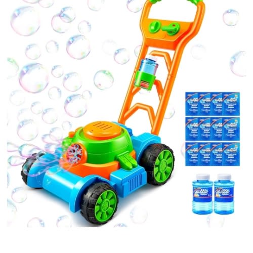Amazon.com: Sloosh Bubble Lawn Mower Toddler Toys - Kids Toys Bubble Machine Summer Outdoor Toys Games, Bubble Mower Push Toy Outside Toys for Toddlers Preschool Kid Boys Girls Birthday Gifts (Blue) : Toys & Games